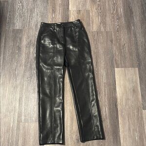 Wilfred Black Faux Leather Pants size 4